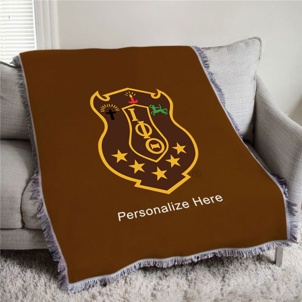 Iota Phi Theta Full Color Crest Afghan Blanket Throw Iota Phi Theta Full Color Crest Afghan Blanket Throw