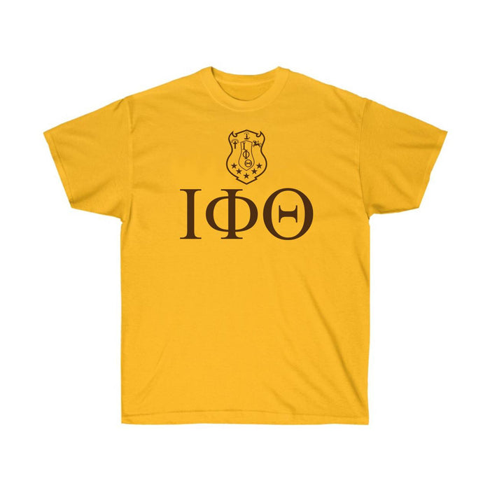 Printify Iota Phi Theta Greek Crest Cotton Tee Iota Phi Theta Greek Crest Cotton Tee