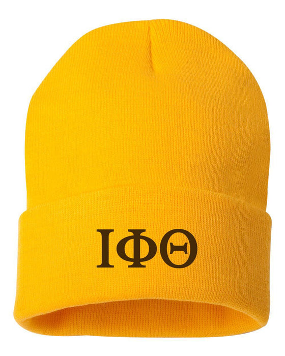 Iota Phi Theta Greek Letter Knit Cap Iota Phi Theta Greek Letter Knit Cap