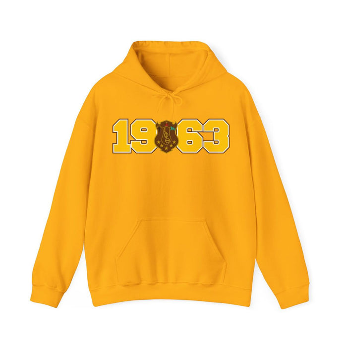 Printify Iota Phi Theta Year Crest Hoodies Iota Phi Theta Year Crest Hoodies