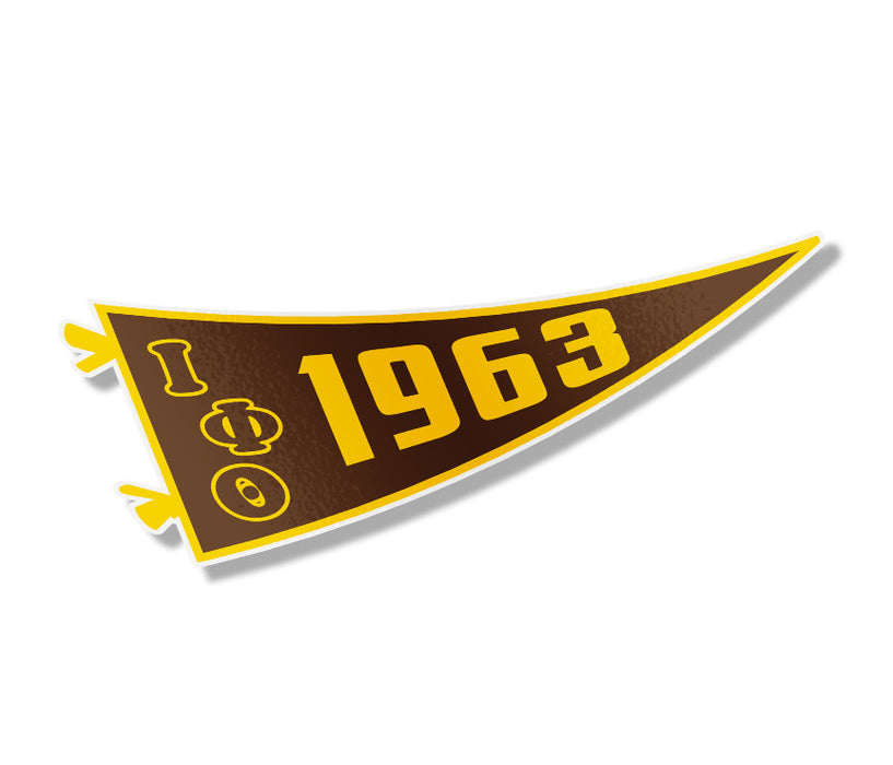 Iota Phi Theta Pennant Sticker Iota Phi Theta Pennant Sticker