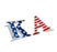 Kappa Alpha American Flag Greek Letter Sticker 2.5" Tall Kappa Alpha American Flag Greek Letter Sticker - 2.5