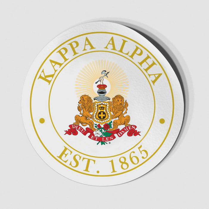 Kappa Alpha Circle Crest Shield Decal Kappa Alpha Circle Crest - Shield Decal