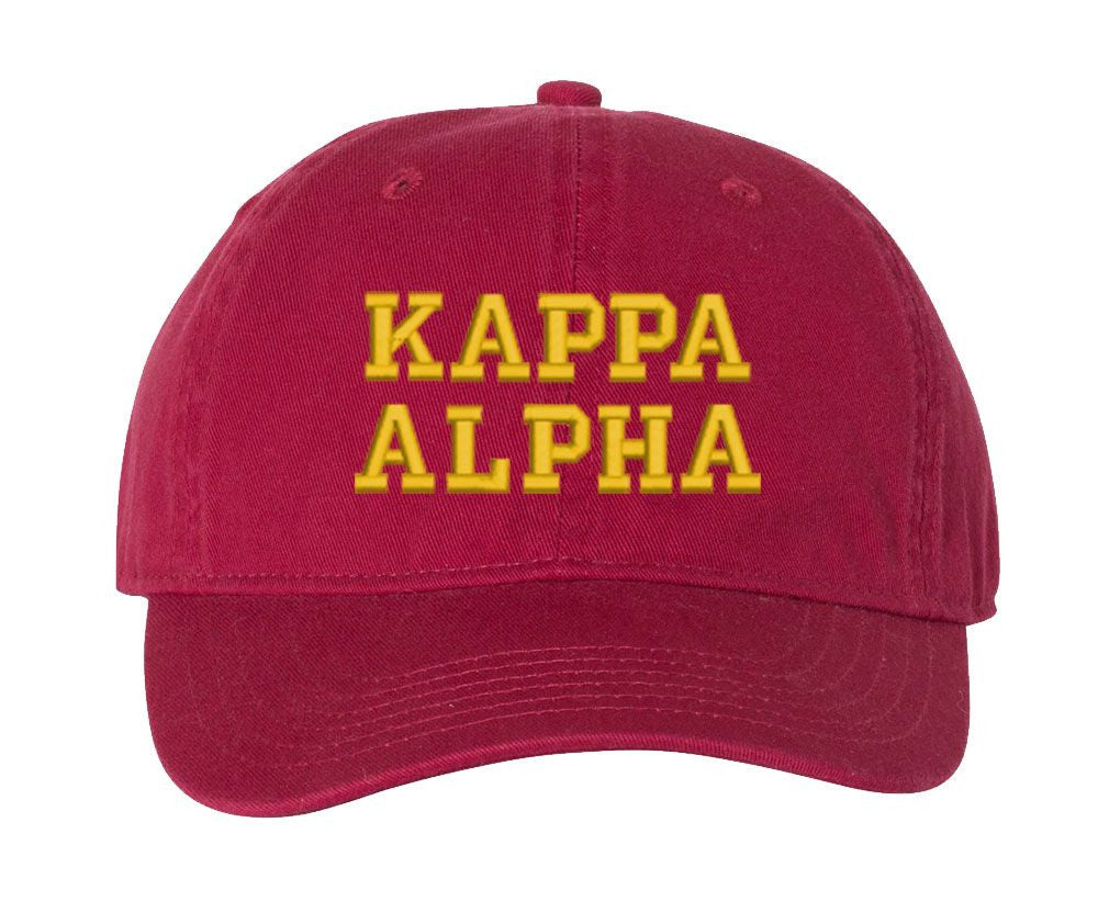 Kappa Alpha Pigment Dyed Baseball Cap Kappa Alpha Pigment Dyed Baseball Cap