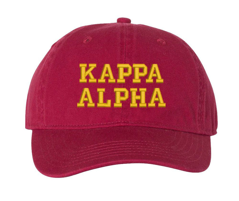 Kappa Alpha Pigment Dyed Baseball Cap Kappa Alpha Pigment Dyed Baseball Cap