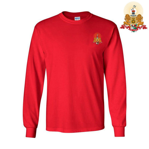 Kappa Kappa Gamma DISCOUNT-Kappa Alpha Fraternity Crest - Shield Longsleeve Tee