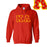 Kappa Alpha Fraternity Crest Shield Twill Letter Hooded Sweatshirt Kappa Alpha Fraternity Crest - Shield Twill Letter Hooded Sweatshirt