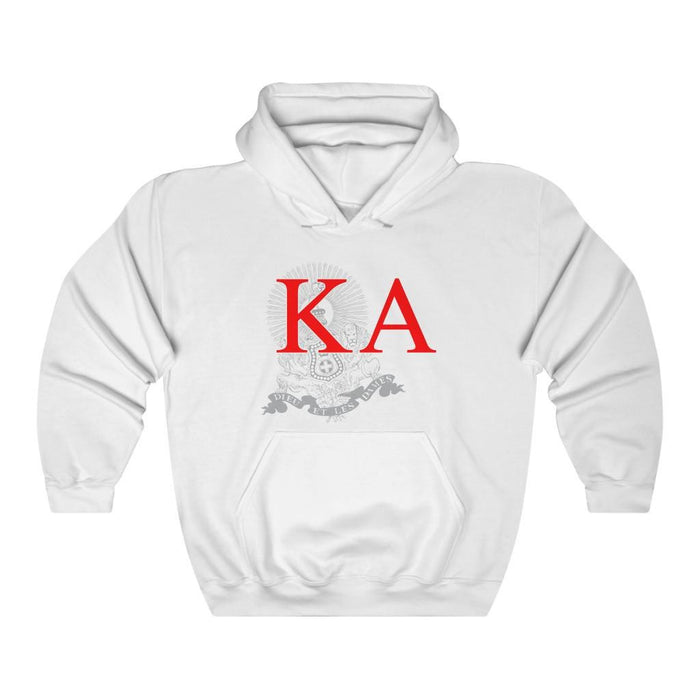 Printify Kappa Alpha Crest World Famous Hooded Sweatshirt Kappa Alpha Crest World Famous Hooded Sweatshirt