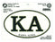 Kappa Alpha Euro Decal Oval Sticker Kappa Alpha Euro Decal Oval Sticker