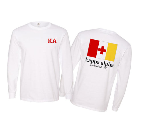 Kappa Alpha Kappa Alpha Flag Long Sleeve T-Shirt