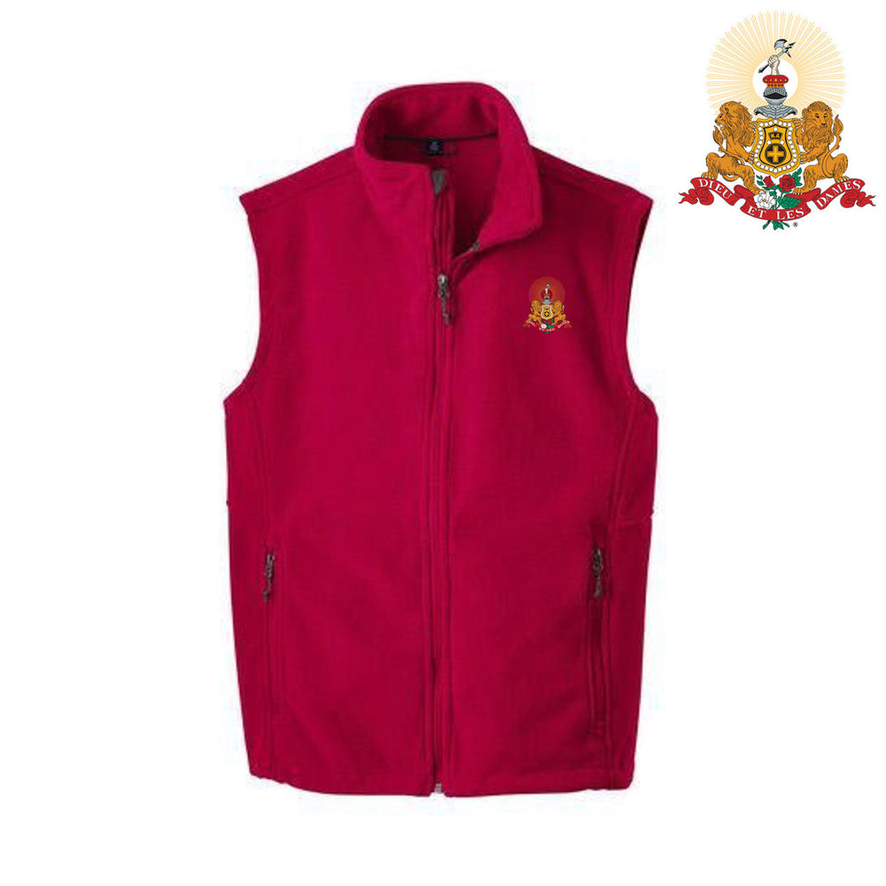 Kappa Alpha Fleece Crest Shield Vest Kappa Alpha Fleece Crest - Shield Vest