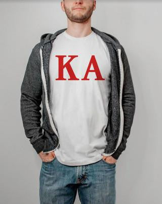Printify Kappa Alpha Lettered Tee $24.95 KAPPA ALPHA LETTERED TEE - $24.95