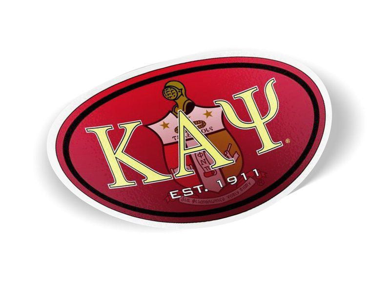 Kappa Alpha Psi Color Oval Decal Kappa Alpha Psi Color Oval Decal
