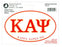 Kappa Alpha Psi Euro Decal Oval Sticker Kappa Alpha Psi Euro Decal Oval Sticker