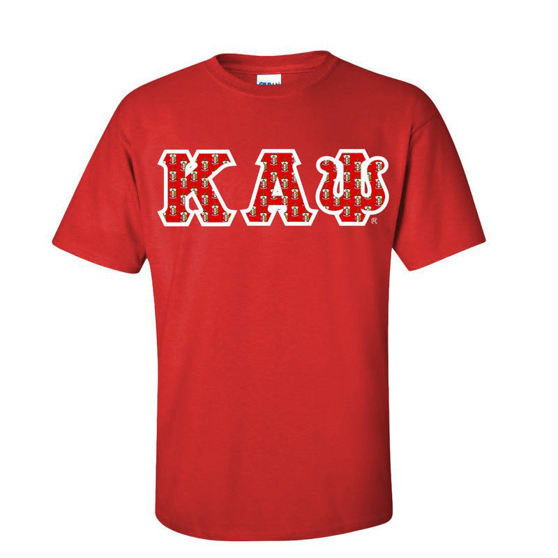 Kappa Alpha Psi Fraternity Crest Shield Twill Letter Tee Kappa Alpha Psi Fraternity Crest - Shield Twill Letter Tee