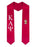Kappa Alpha Psi Greek Lettered Graduation Sash Stole With Crest Kappa Alpha Psi Greek Lettered Graduation Sash Stole With Crest