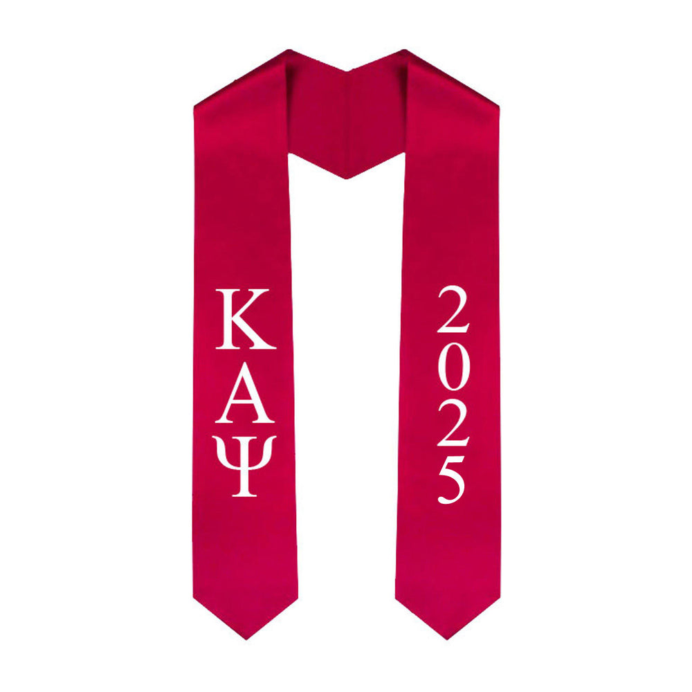 Kappa Alpha Psi Greek Lettered Graduation Sash Stole With Year Best Value Kappa Alpha Psi Greek Lettered Graduation Sash Stole With Year - Best Value