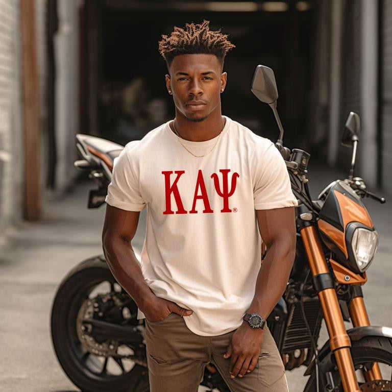 Printify Kappa Alpha Psi Lettered Tee $24.95 KAPPA ALPHA PSI LETTERED TEE - $24.95