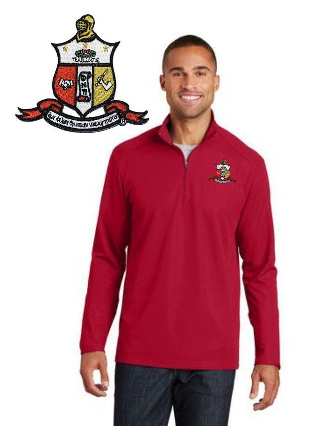 Discount Kappa Alpha Psi Emblem 1/4 Zip Pullover DISCOUNT-Kappa Alpha Psi Emblem 1/4 Zip Pullover