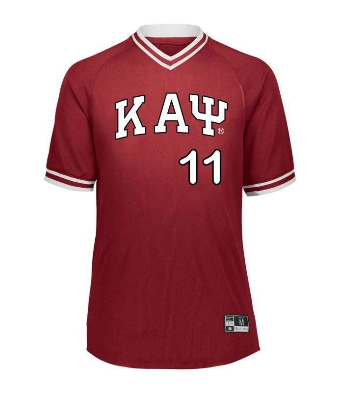 Kappa Alpha Psi Retro V Neck Baseball Jersey Kappa Alpha Psi Retro V-Neck Baseball Jersey