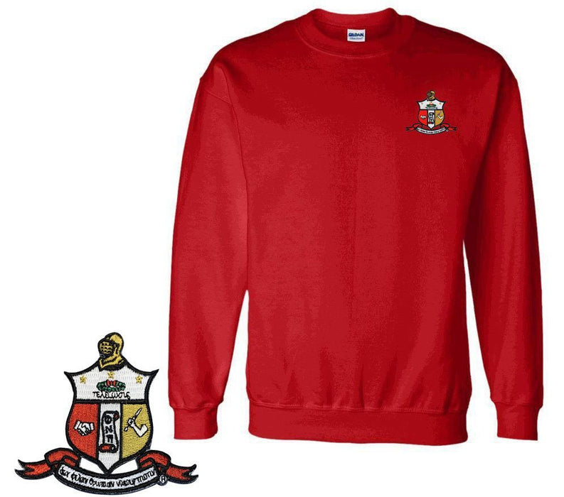 Discount Kappa Alpha Psi World Famous Crest Shield Crewneck Sweatshirt DISCOUNT-Kappa Alpha Psi World Famous Crest - Shield Crewneck Sweatshirt - Best Value
