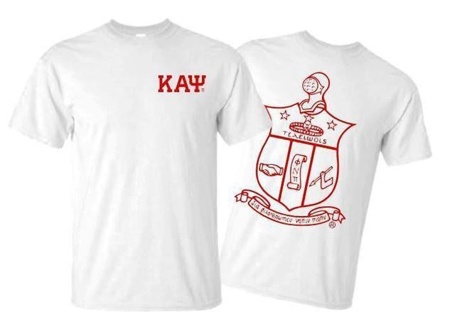 Greekgear Kappa Alpha Psi World Famous Crest Tee Kappa Alpha Psi World Famous Crest Tee