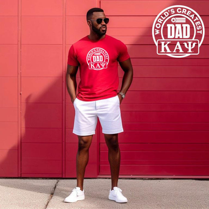 Printify Kappa Alpha Psi Worlds Greatest Father T Shirts Kappa Alpha Psi Worlds Greatest Father T-Shirts