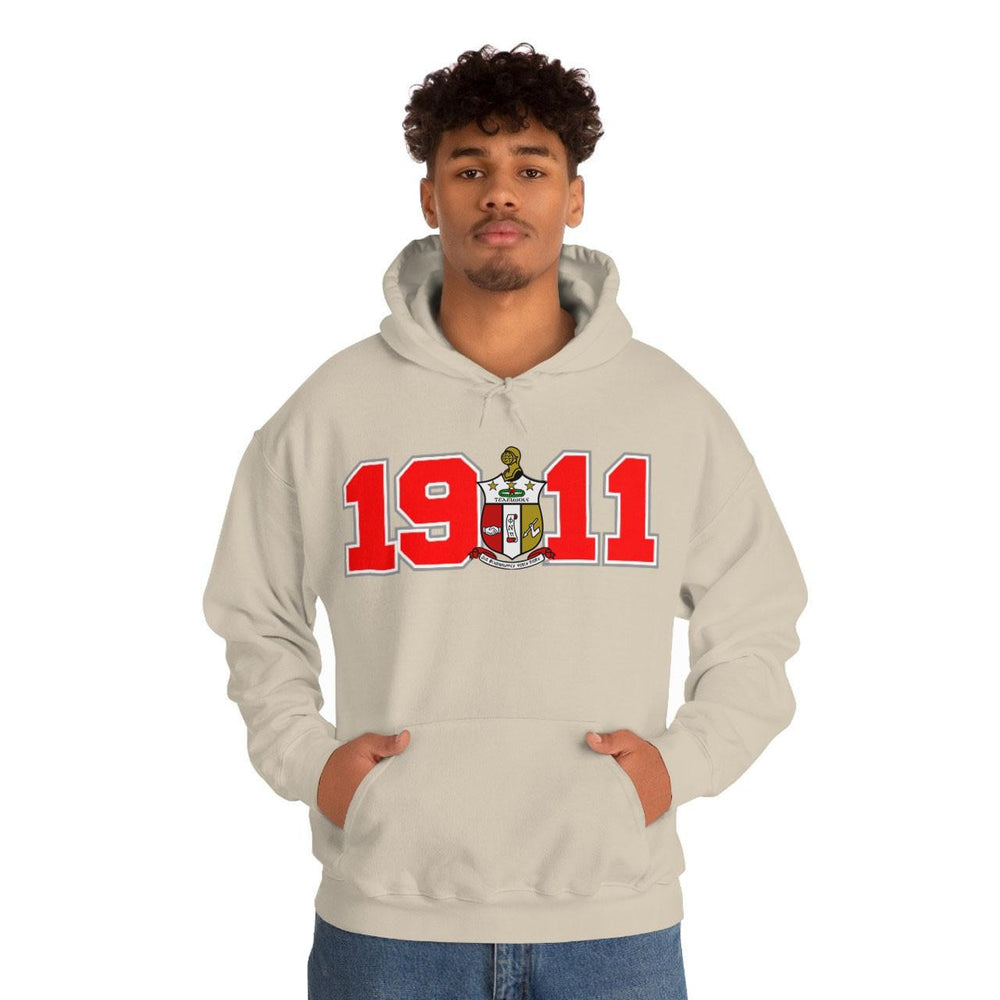 Printify Kappa Alpha Psi Year Crest Hoodies Kappa Alpha Psi Year Crest Hoodies