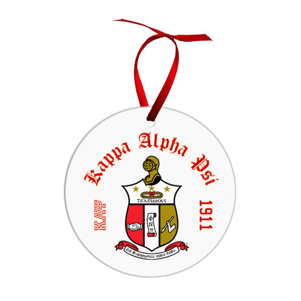 Kappa Alpha Psi Crest & Year Circle Ornaments Kappa Alpha Psi Crest & Year Circle Ornaments