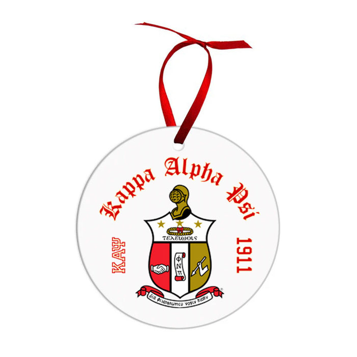 Kappa Alpha Psi Crest & Year Circle Ornaments Kappa Alpha Psi Crest & Year Circle Ornaments