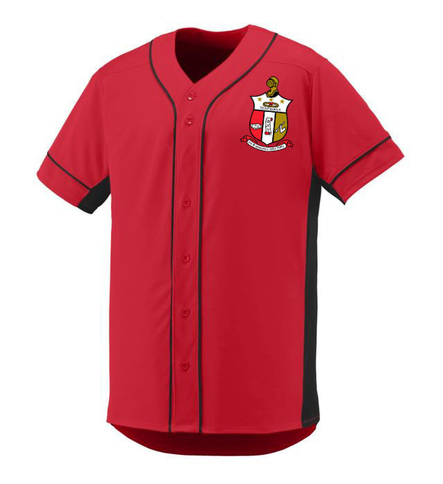 Kappa Alpha Psi Game 7 Full Button Baseball Jersey Kappa Alpha Psi Game 7 Full-Button Baseball Jersey