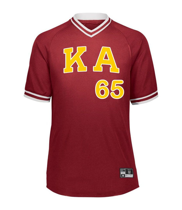 Kappa Alpha Retro V Neck Baseball Jersey Kappa Alpha Retro V-Neck Baseball Jersey