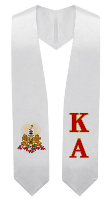 Kappa Alpha Super Crest Shield Graduation Stole Kappa Alpha Super Crest - Shield Graduation Stole