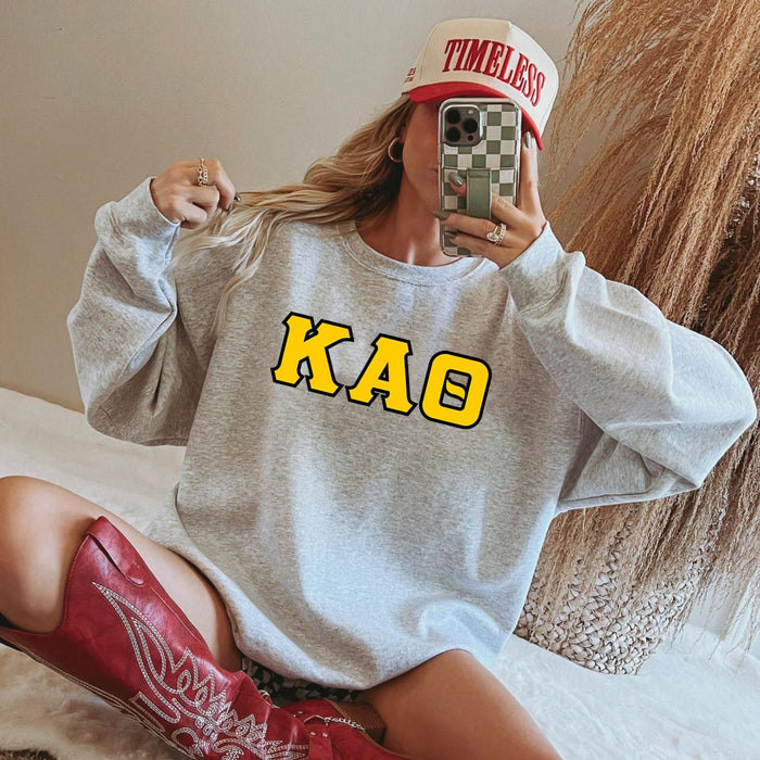 Kappa Alpha Theta 2 Day Ship Twill Crewneck Sweatshirt Kappa Alpha Theta - 2 Day Ship Twill Crewneck Sweatshirt