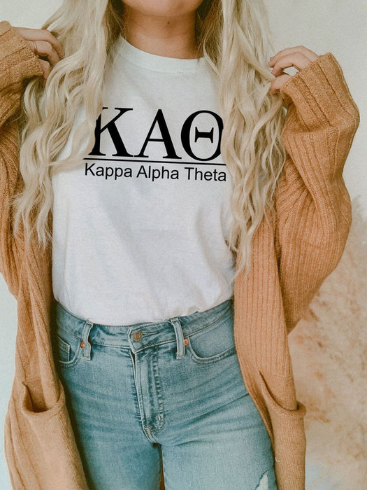 Kappa Alpha Theta Comfort Colors Heavyweight T Shirt Kappa Alpha Theta Comfort Colors Heavyweight T-Shirt