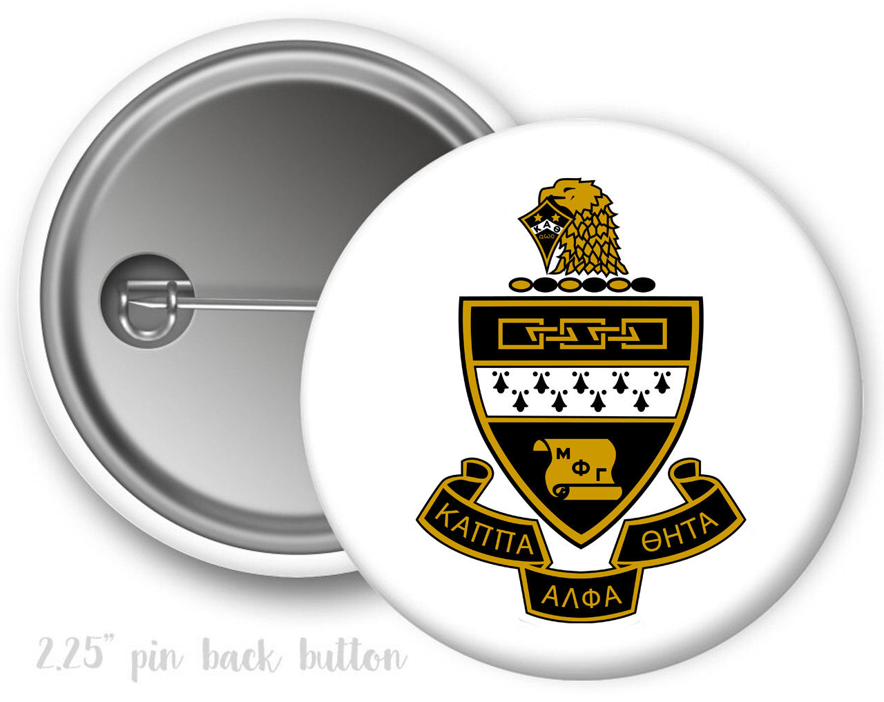 Kappa Alpha Theta Color Crest Shield Button Kappa Alpha Theta Color Crest - Shield Button
