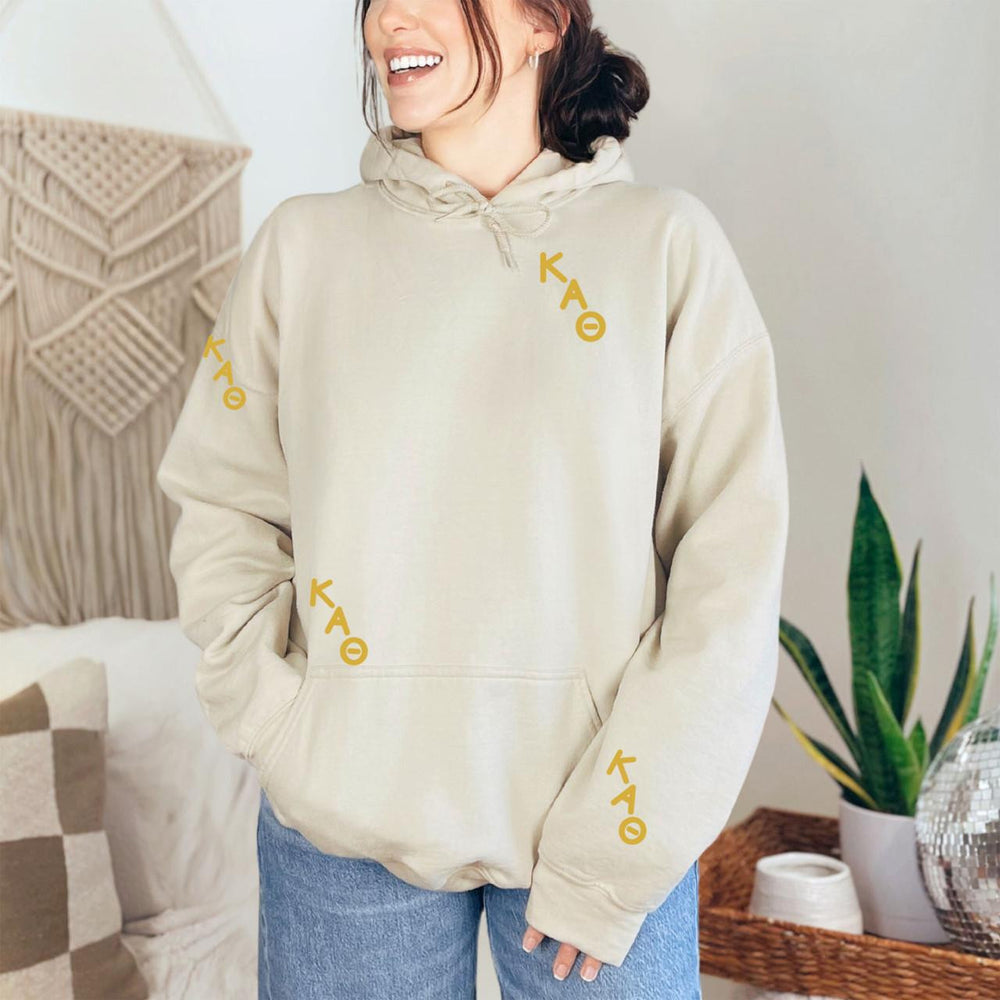 Kappa Alpha Theta Embroidered Hooded Sweatshirt Kappa Alpha Theta Embroidered Hooded Sweatshirt