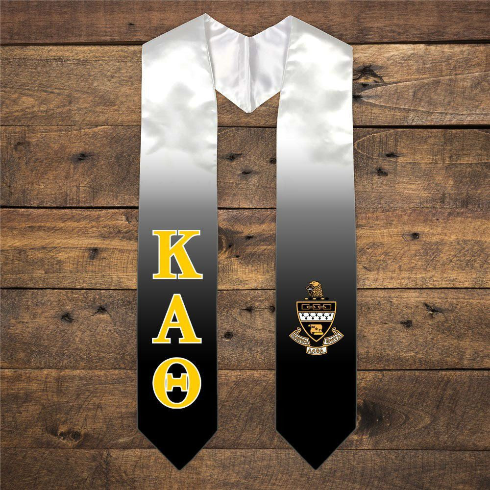 Kappa Alpha Theta Extra Fancy Simple Greek Graduation Stole W Crest Kappa Alpha Theta Extra Fancy Simple Greek Graduation Stole W Crest