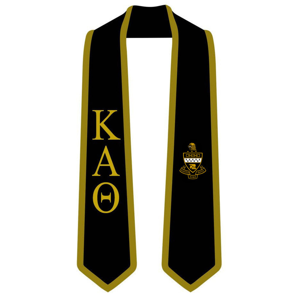 Discount Kappa Alpha Theta Greek 2 Tone Lettered Graduation Sash Stole DISCOUNT-Kappa Alpha Theta Greek 2 Tone Lettered Graduation Sash Stole