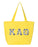 Kappa Alpha Theta Greek Letter Zipper Tote Kappa Alpha Theta Greek Letter Zipper Tote