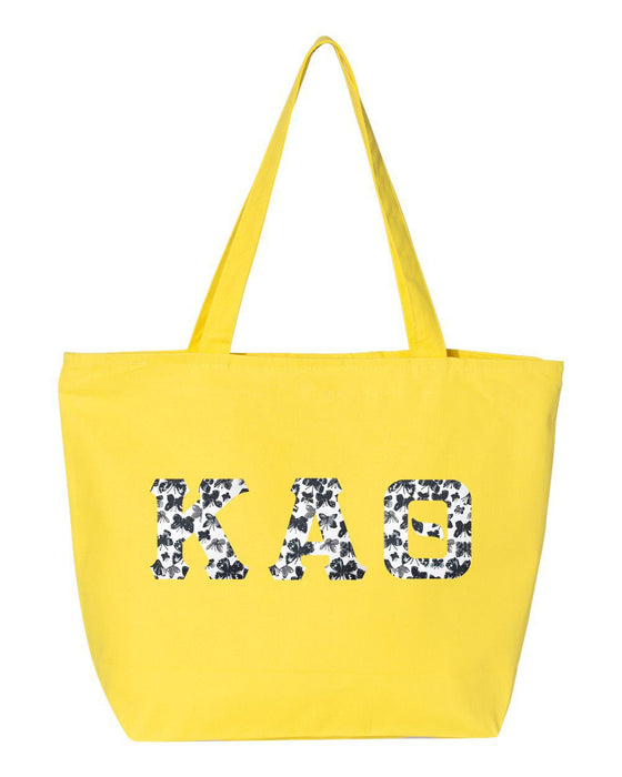 Kappa Alpha Theta Greek Letter Zipper Tote Kappa Alpha Theta Greek Letter Zipper Tote