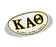 Kappa Alpha Theta Greek Letter Oval Decal Kappa Alpha Theta Greek Letter Oval Decal
