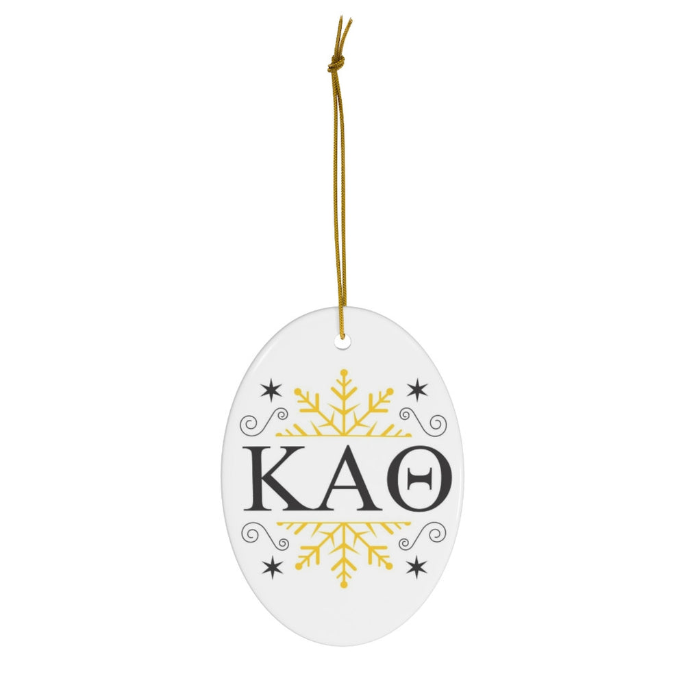 Kappa Alpha Theta Holiday Color Snowflake Christmas Ornaments Kappa Alpha Theta Holiday Color Snowflake Christmas Ornaments