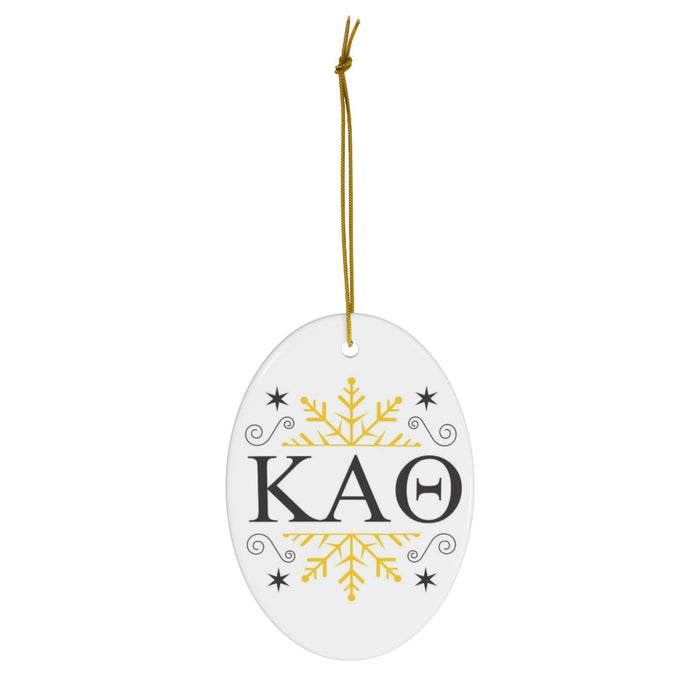 Kappa Alpha Theta Holiday Color Snowflake Christmas Ornaments Kappa Alpha Theta Holiday Color Snowflake Christmas Ornaments
