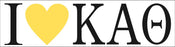 Kappa Alpha Theta I Love Bumper Sticker Kappa Alpha Theta I Love Bumper Sticker