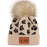 Kappa Alpha Theta Leopard Print Knit Pom Pom Beanies Kappa Alpha Theta Leopard Print Knit Pom Pom Beanies