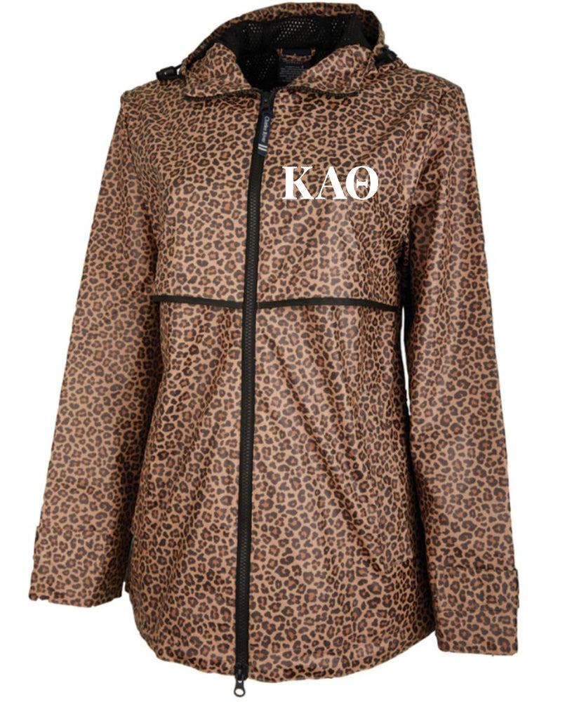 Kappa Alpha Theta Leopard Print Rain Jacket Kappa Alpha Theta Leopard Print Rain Jacket