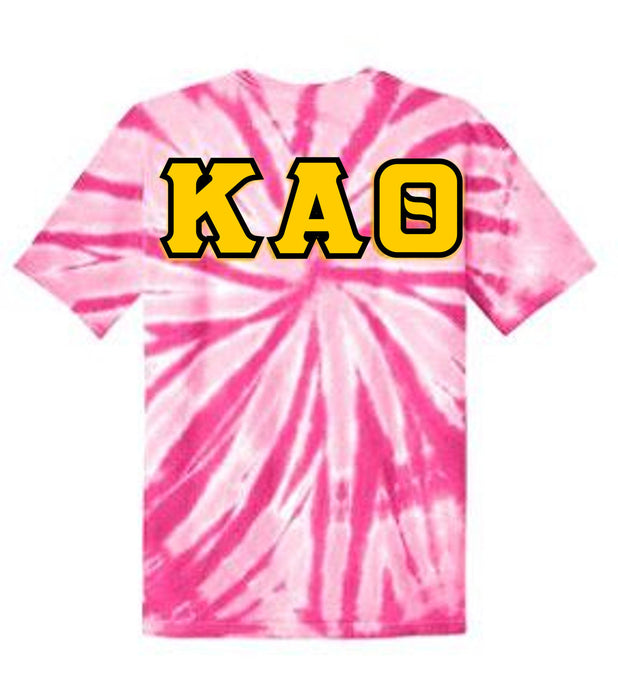Discount Kappa Alpha Theta Lettered Tie Dye T Shirts DISCOUNT-Kappa Alpha Theta Lettered Tie-Dye t-shirts