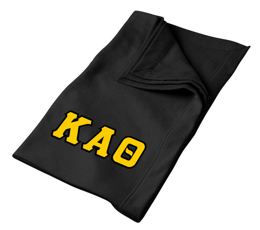 Kappa Alpha Theta DISCOUNT-Kappa Alpha Theta Lettered Twill Sweatshirt Blanket