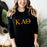 Kappa Alpha Theta Lettered World Famous Greek Crewneck Kappa Alpha Theta Lettered World Famous Greek Crewneck